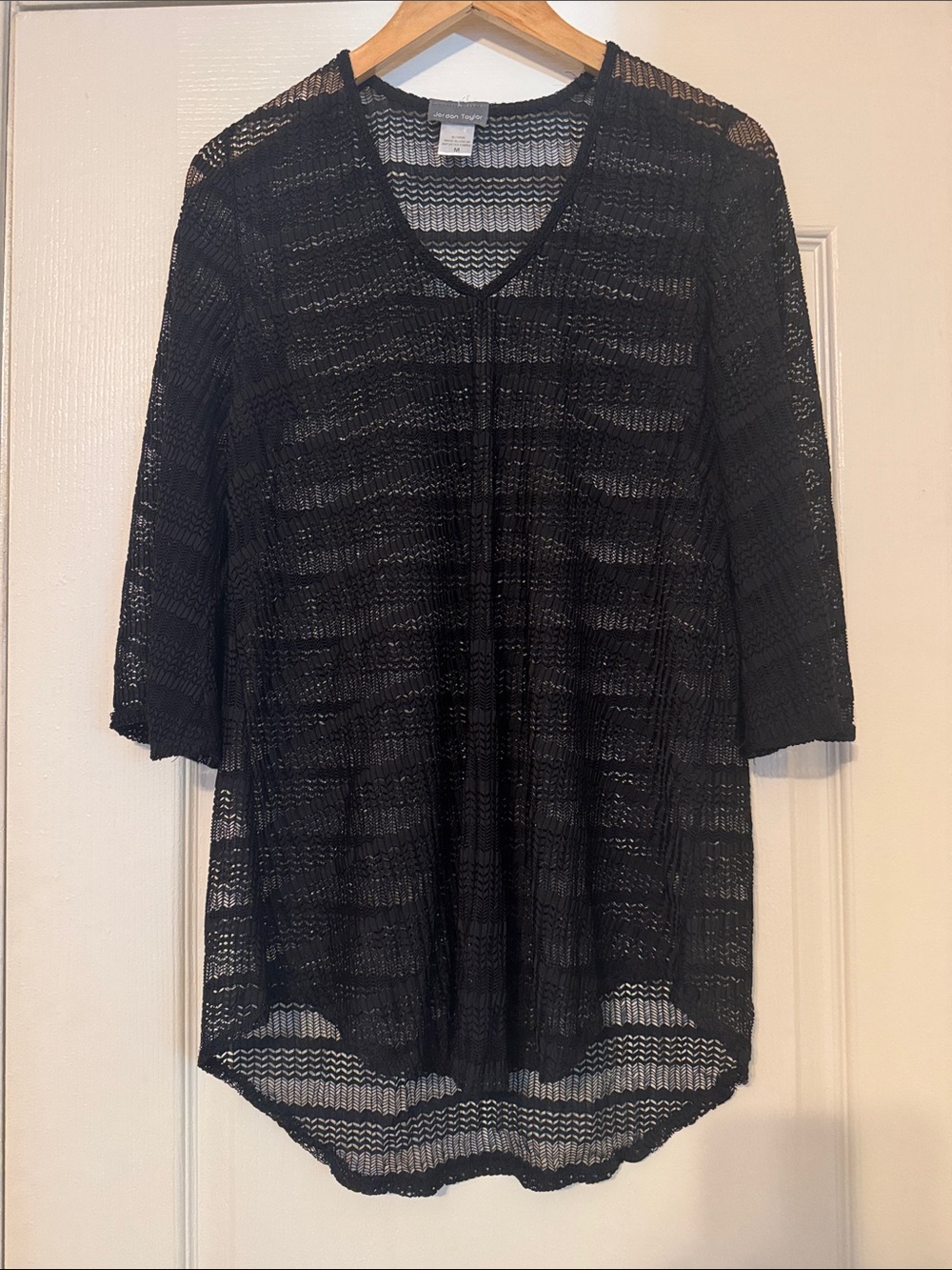 Jordan Taylor Mesh V-neck Swim Cover Up